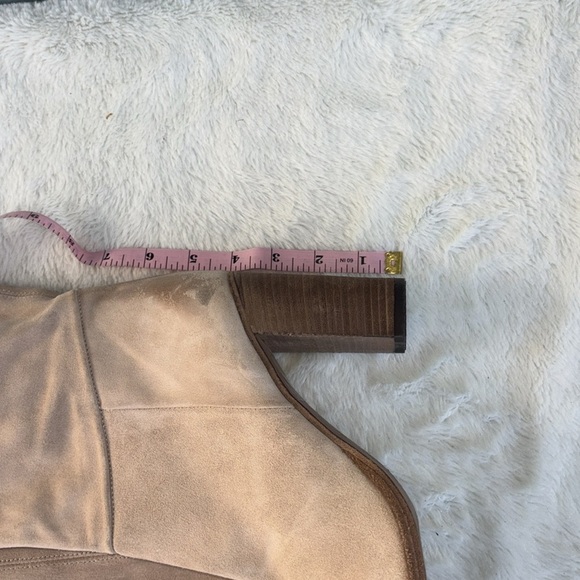 EUC Free People Tan Dakota Over the Knee Boots Suede EU 41 Beige Neutral Western - Picture 10 of 13